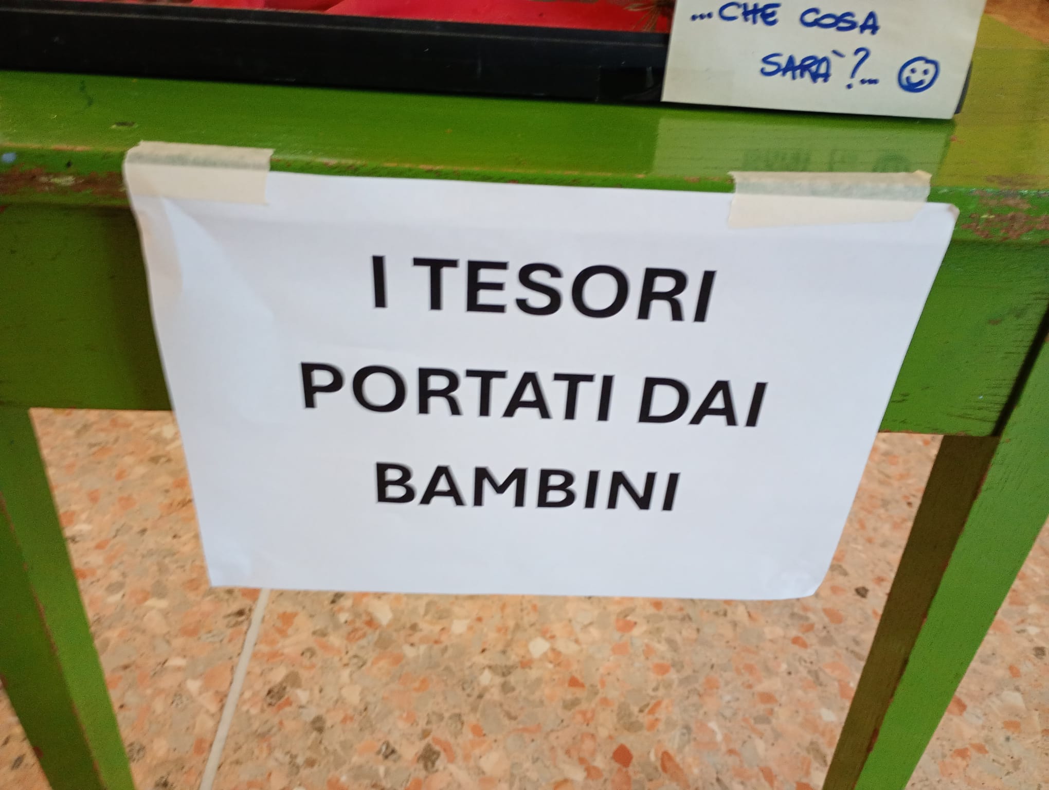 I TESORI PORTATI DAI BAMBINI